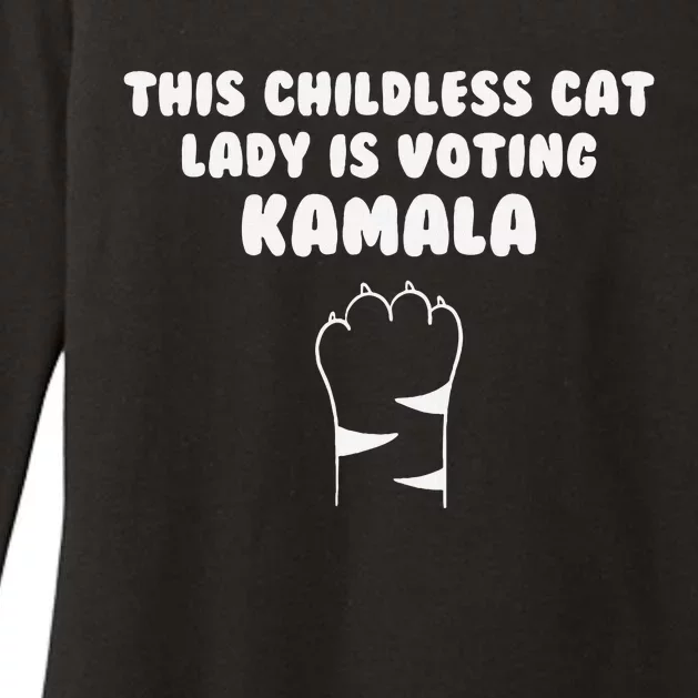 This Childless Cat Lady Is Voting Kamala Womens CVC Long Sleeve Shirt