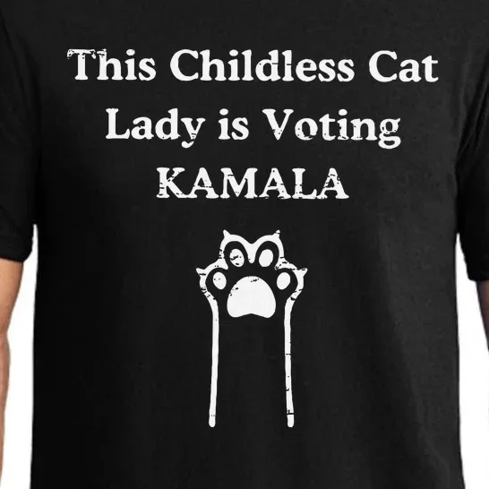 This Childless Cat Lady Is Voting Kamala Pajama Set