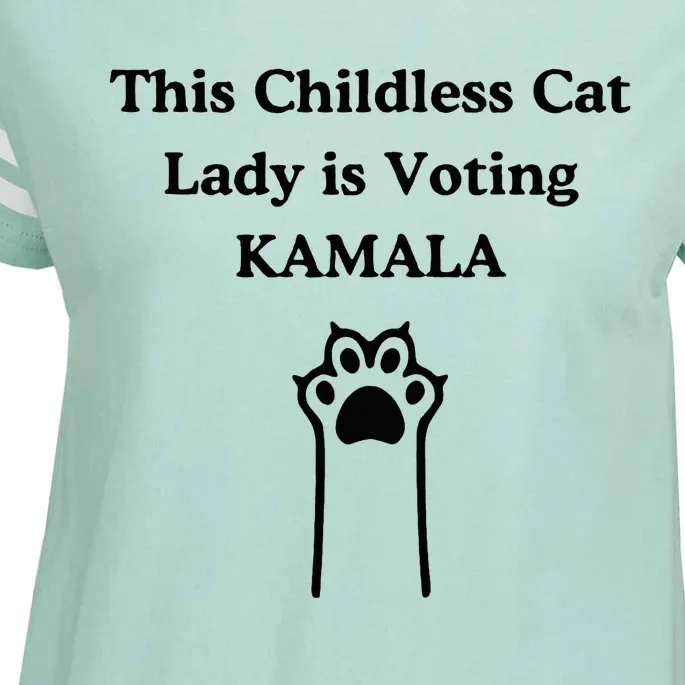 This Childless Cat Lady Is Voting Kamala Enza Ladies Jersey Football T-Shirt