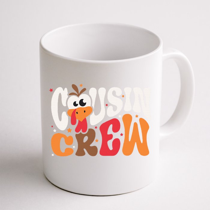 Thanksgiving Cousin Crew Turkey Team Squad Matching Front & Back Coffee Mug