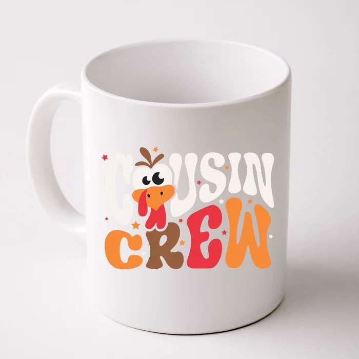 Thanksgiving Cousin Crew Turkey Team Squad Matching Front & Back Coffee Mug