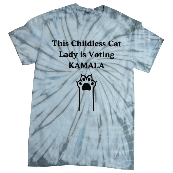 This Childless Cat Lady Is Voting Kamala Tie-Dye T-Shirt