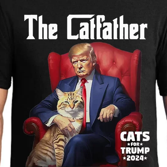 The Catfather Cat For Trump 2024 Pajama Set