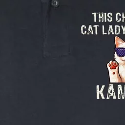 This Childless Cat Lady Is Voting Kamala 2024 Softstyle Adult Sport Polo