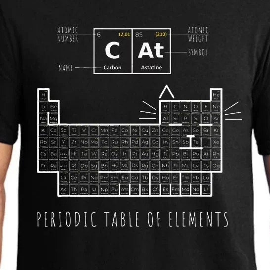 The Chemistry Cat Periodic Table Of Elements Pajama Set