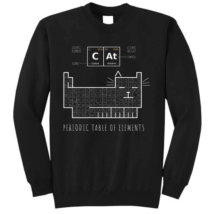 The Chemistry Cat Periodic Table Of Elements Tall Sweatshirt