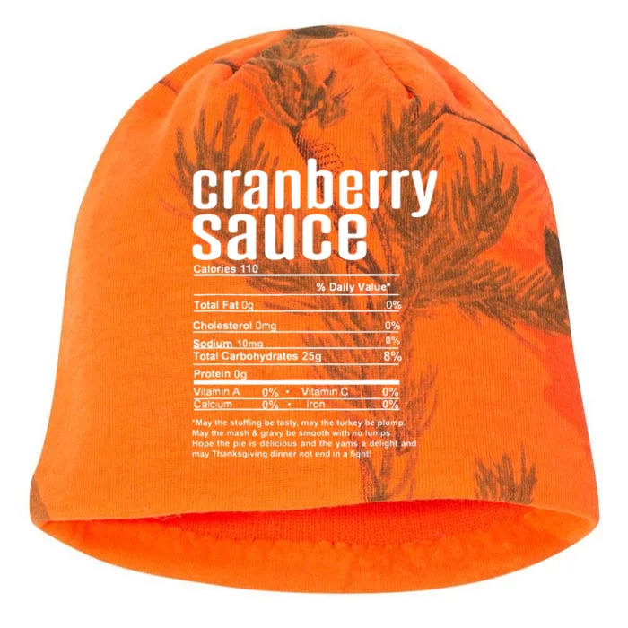 Thanksgiving Christmas Cranberry Sauce Nutritional Facts Kati - Camo Knit Beanie