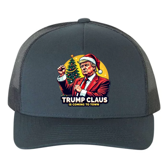 Trump Christmas Claus Is Coming To Town Trump Christmas Cute Gift Yupoong Adult 5-Panel Trucker Hat