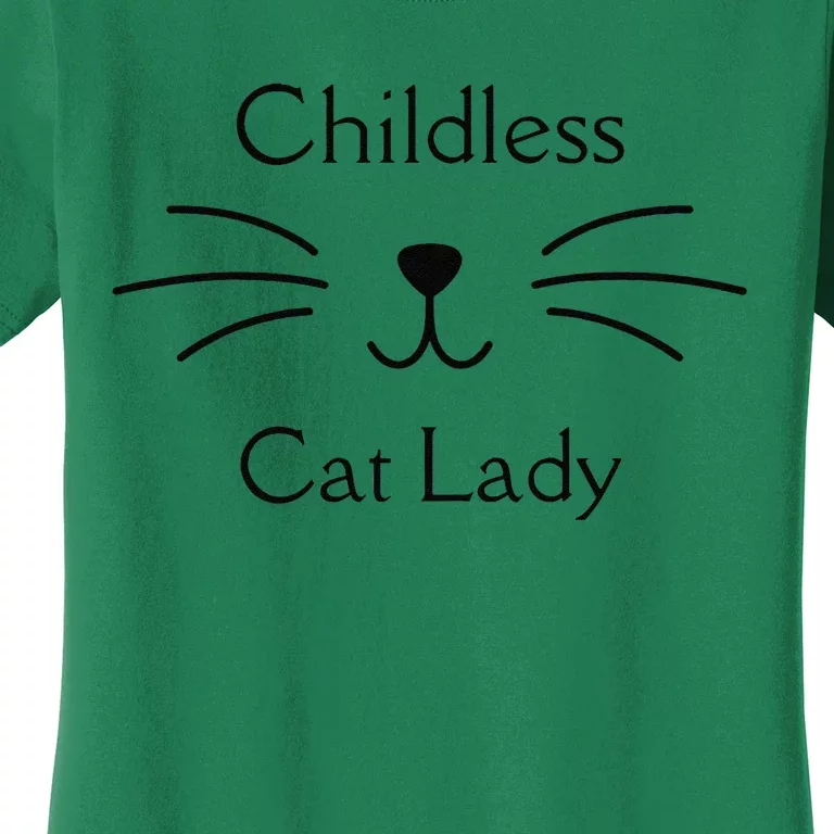 This Childless Cat Lady Ladies Is Voting Kamala Women's T-Shirt