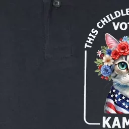 This Childless Cat Lady Ladies Is Voting Kamala Election 24 Softstyle Adult Sport Polo