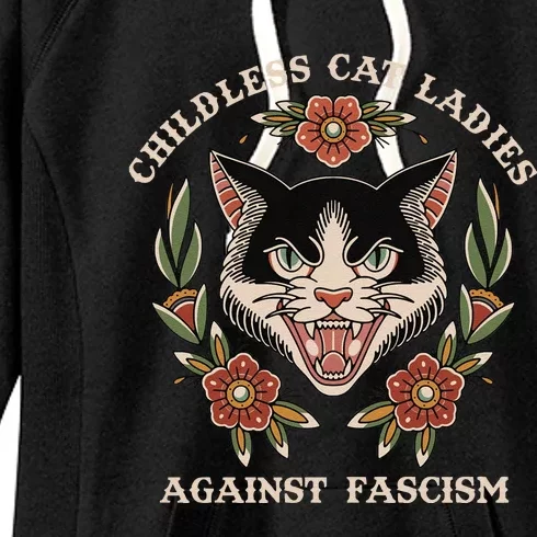 This Childless Cat Lady Ladies Is Voting Kamala Sweat Women's Fleece Hoodie