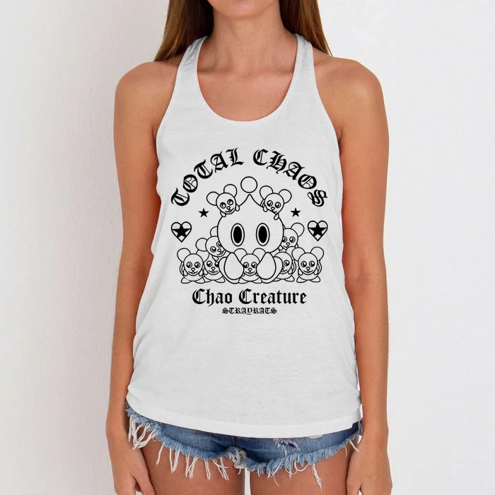 Total Chaos Chao Creature Stray Rats Women's Knotted Racerback Tank