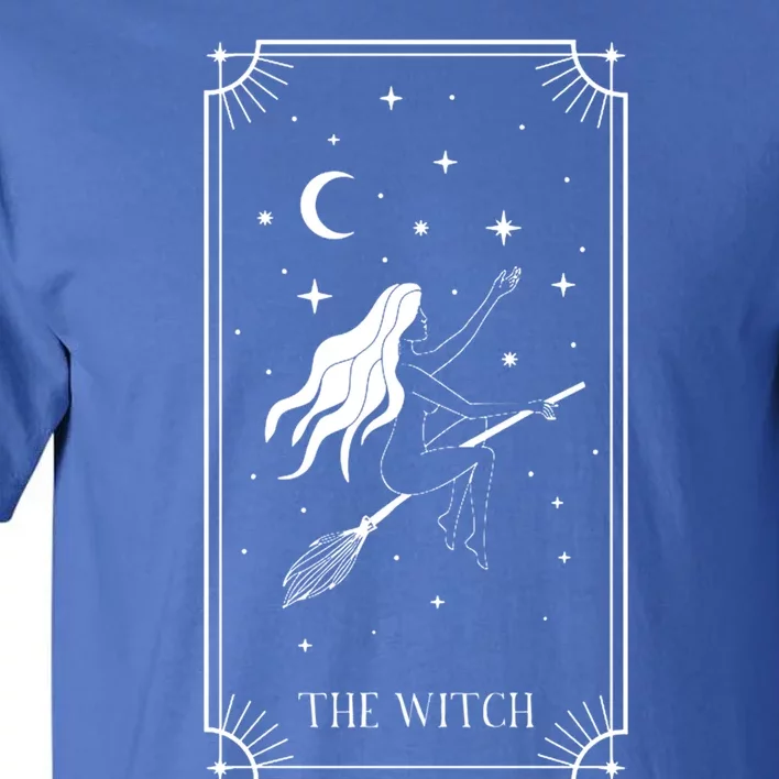 Tarot Card Crescent Moon And Witch Graphic Gift Tall T-Shirt