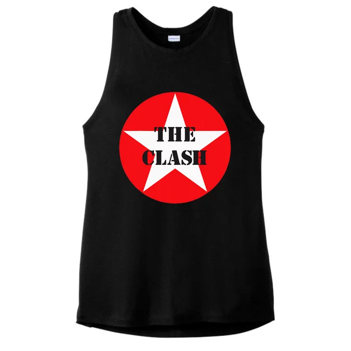 The C.L.A.S.H Circle Star Ladies Tri-Blend Wicking Tank