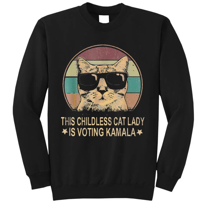 This Childless Cat Lady Is Voting Kamala Gift Sweatshirt