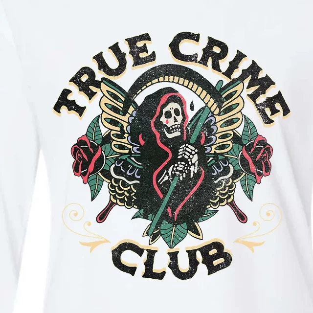 True Crime Club Womens Cotton Relaxed Long Sleeve T-Shirt