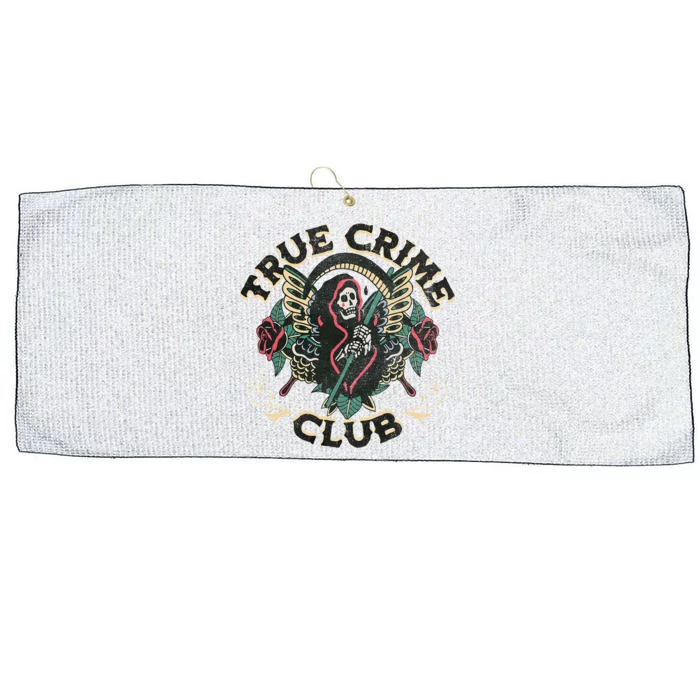 True Crime Club Large Microfiber Waffle Golf Towel