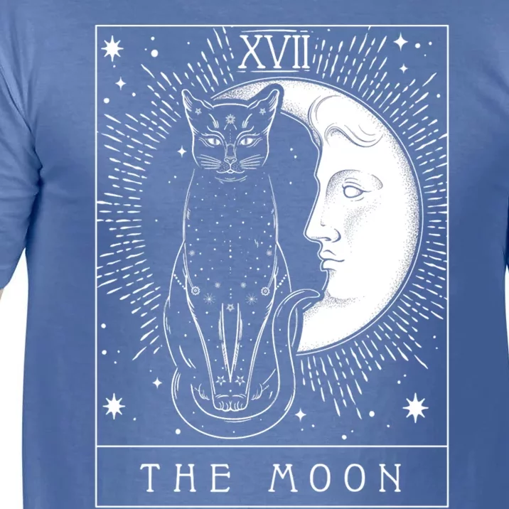 Tarot Card Crescent Moon And Cat Graphic Meaningful Gift Comfort Colors T-Shirt