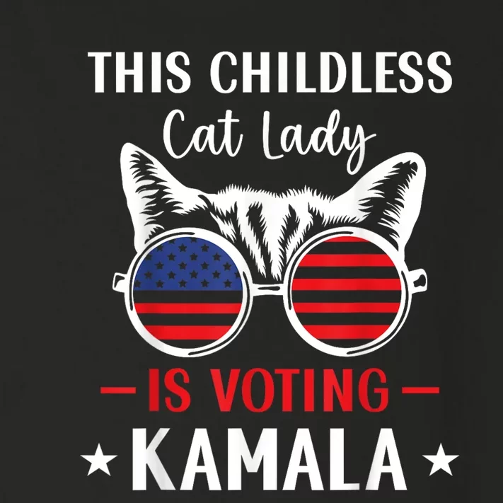 This Childless Cat Lady Is Voting Kamalaharris Toddler Long Sleeve Shirt