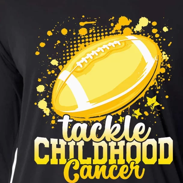 Tackle Childhood Cancer Football Childhood Cancer Awareness Cooling Performance Long Sleeve Crew