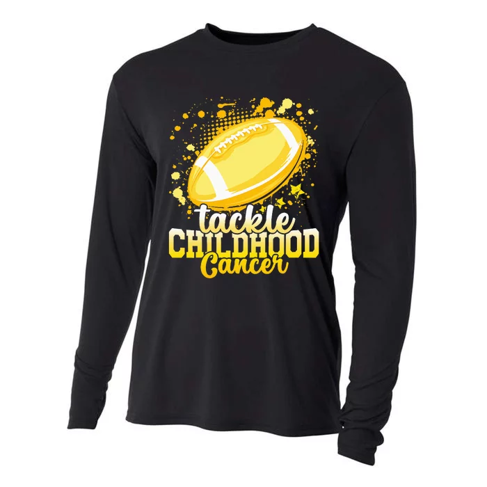 Tackle Childhood Cancer Football Childhood Cancer Awareness Cooling Performance Long Sleeve Crew