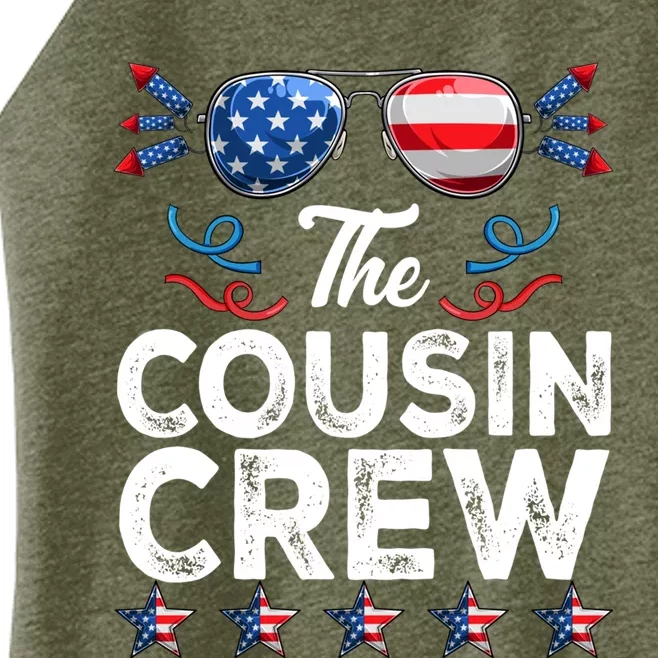 The Cousin Crew Cute Gift Patriotic 4th Of July Cousin Crew Gift Women’s Perfect Tri Rocker Tank