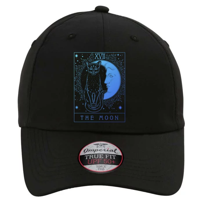 Tarot Card Crescent Moon And Cat Graphic Gift The Original Performance Cap