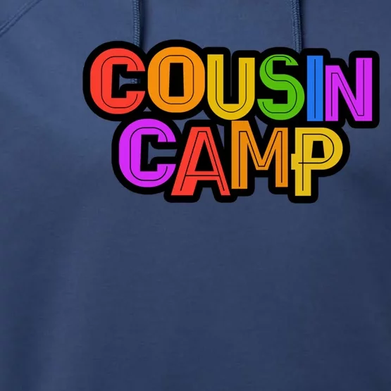 Tribe Cousin Camp Grandma Grandpa Sleepaway Sign Autographs Gift Performance Fleece Hoodie