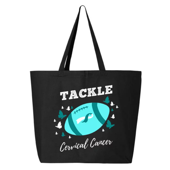 Tackle Cervical Cancer for Cervical Cancer Awareness 25L Jumbo Tote