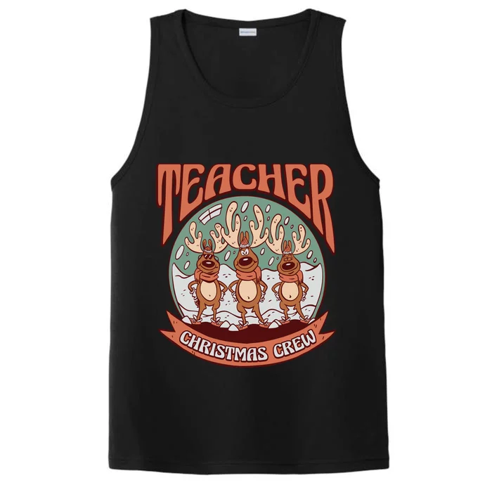 Teacher Christmas Crew Holiday Performance Tank