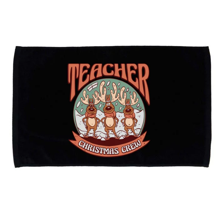 Teacher Christmas Crew Holiday Microfiber Hand Towel