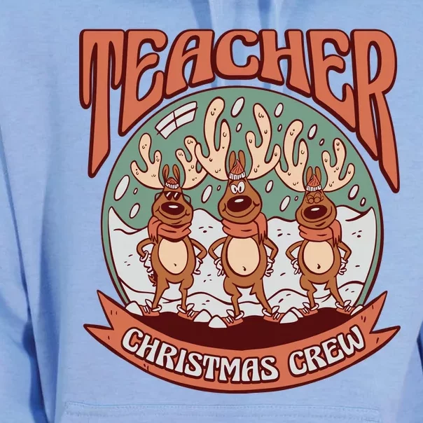 Teacher Christmas Crew Holiday Unisex Surf Hoodie