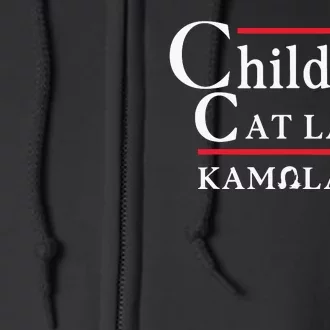 This Childless Cat Lady Is Voting Kamala Full Zip Hoodie