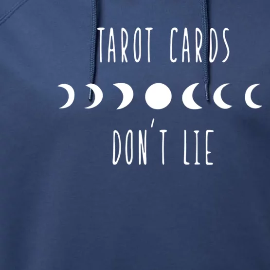 Tarot Cards Dont Lie Witchcraft Witch Moon Phase Great Gift Performance Fleece Hoodie