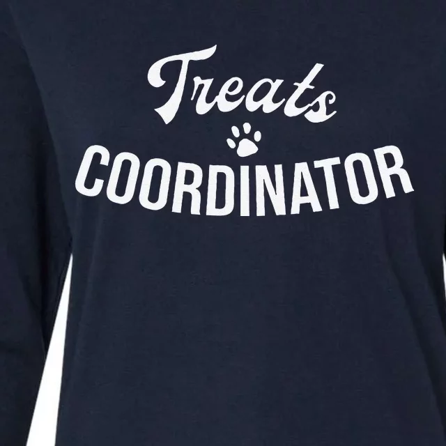 Treats Coordinator Dog Lover Womens Cotton Relaxed Long Sleeve T-Shirt