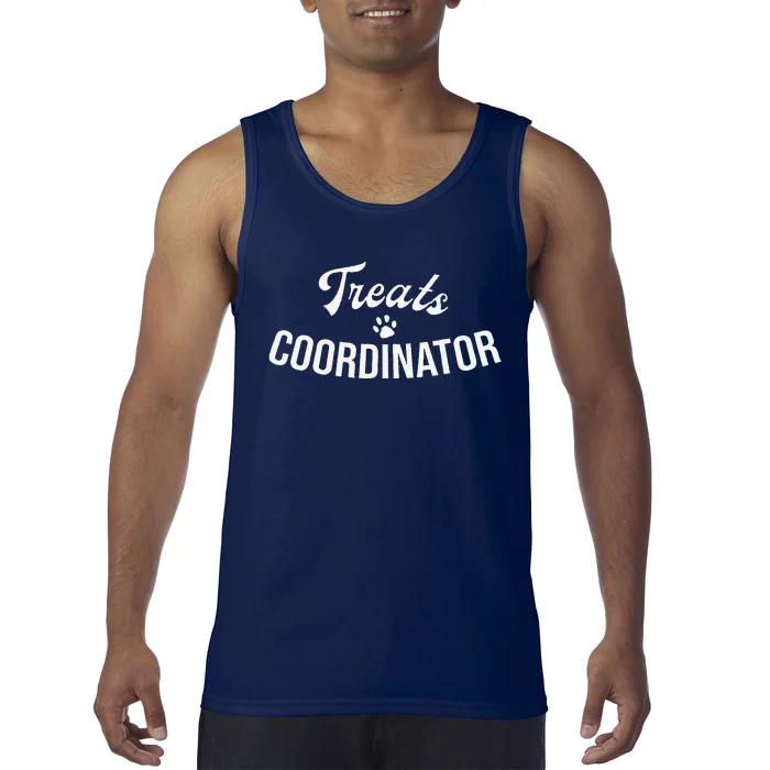 Treats Coordinator Dog Lover Tank Top