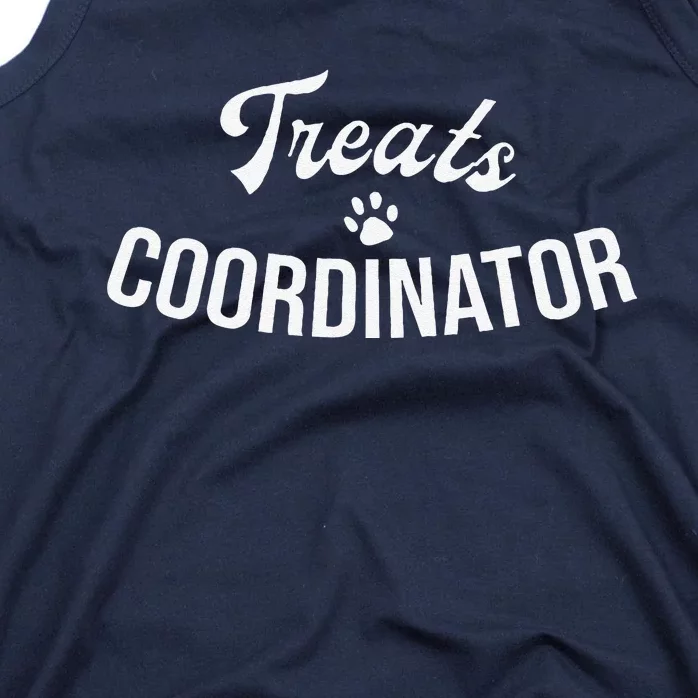 Treats Coordinator Dog Lover Tank Top