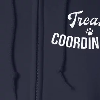 Treats Coordinator Dog Lover Full Zip Hoodie