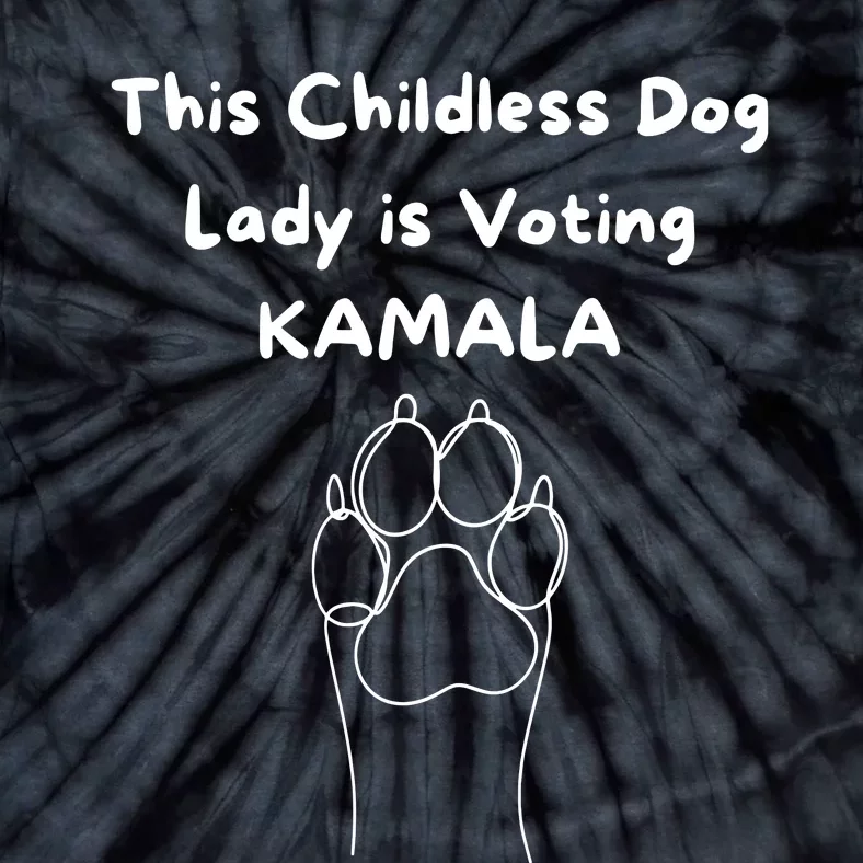 This Childless Dog Lady Is Voting Kamala Dog Lovers Tie-Dye T-Shirt