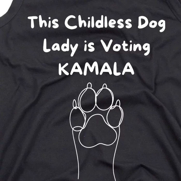 This Childless Dog Lady Is Voting Kamala Dog Lovers Tank Top