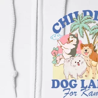 This Childless Dog Lady Is Voting Kamala Harris 2024 Full Zip Hoodie