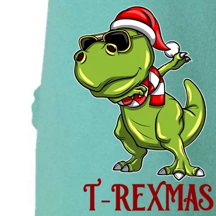 Trex Christmas Dino Doggie 3-End Fleece Hoodie