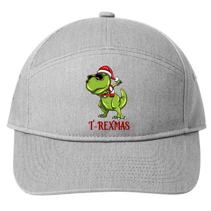 Trex Christmas Dino 7-Panel Snapback Hat