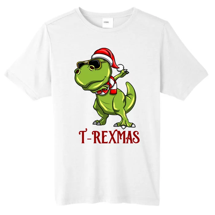 Trex Christmas Dino ChromaSoft Performance T-Shirt