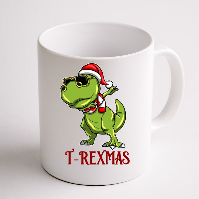 Trex Christmas Dino Front & Back Coffee Mug