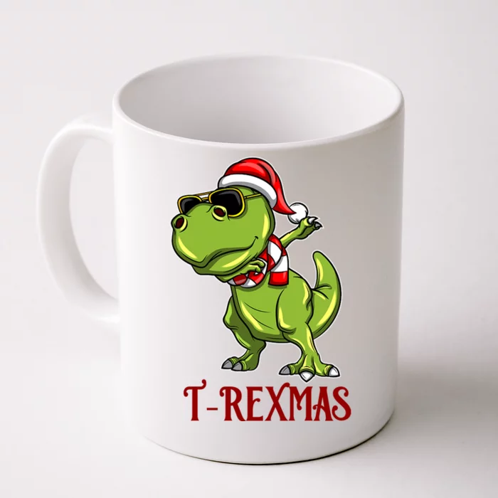 Trex Christmas Dino Front & Back Coffee Mug