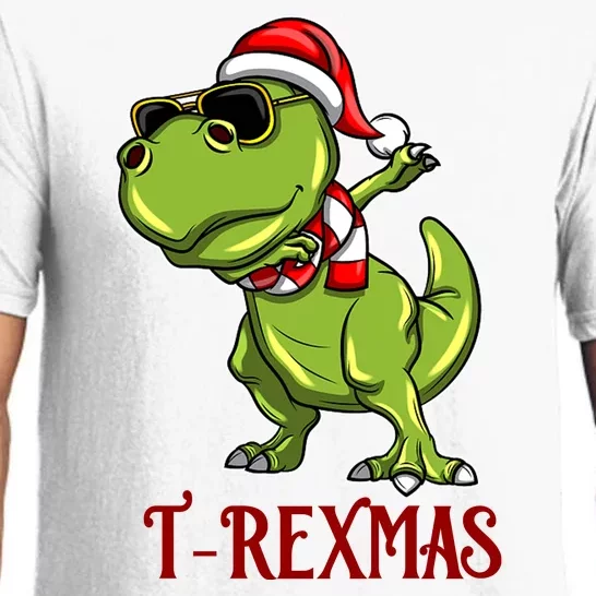 Trex Christmas Dino Pajama Set