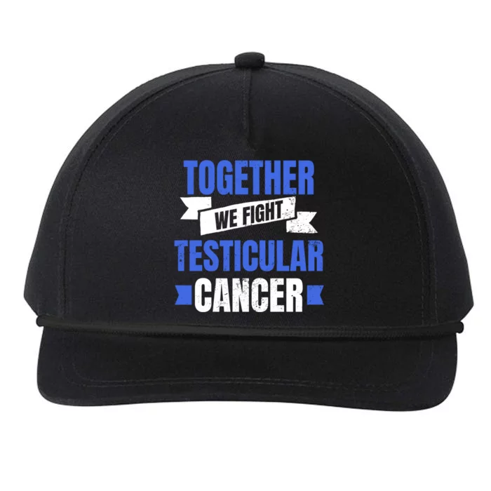 Testicular Cancer Design Together We Fight Gift Snapback Five-Panel Rope Hat