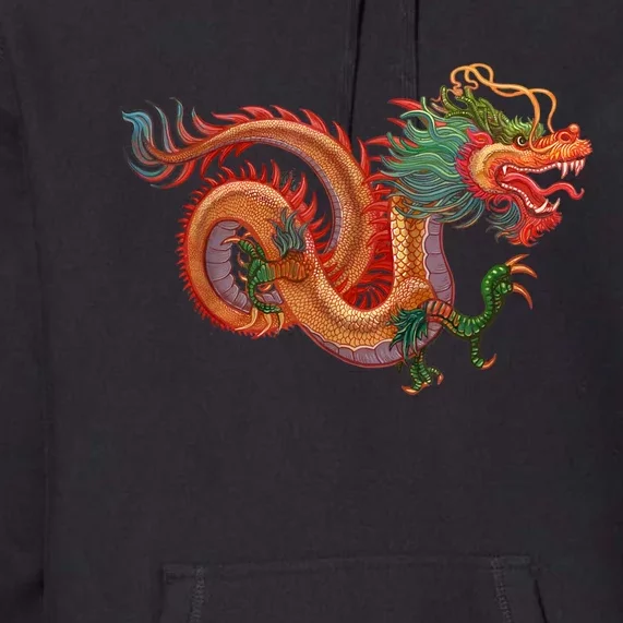 Traditional Chinese Dragon Art Premium Hoodie