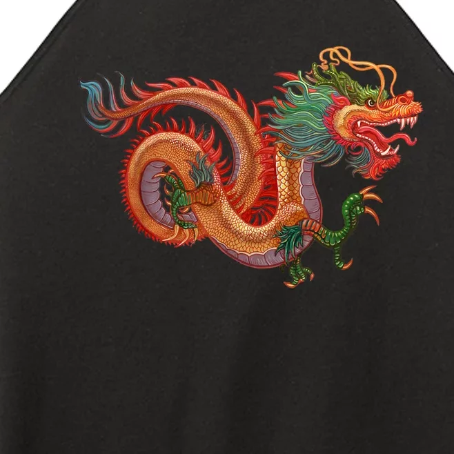 Traditional Chinese Dragon Art Women’s Perfect Tri Rocker Tank